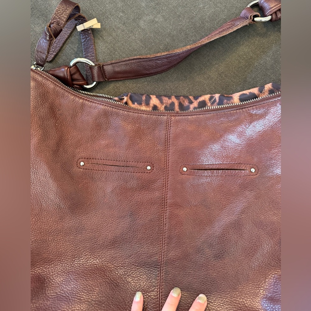 Leather patchwork tote purse - Picture 4 of 5